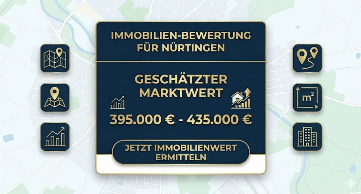 Was ist meine Immobilie in Nürtingen wert? Online-Bewertung in 5 Minuten